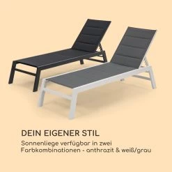 Renazzo Lounge Liegestuhl 70/30 PVC/PE Aluminium 6-Stufen Anthrazit 16 Renazzo Lounge Liegestuhl 70/30 PVC/PE Aluminium 6-Stufen Anthrazit -Gartenwelt Verkauf 10033363 de 0006 logo