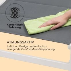 Renazzo Lounge Liegestuhl 70/30 PVC/PE Aluminium 6-Stufen Weiß Grau 17 Renazzo Lounge Liegestuhl 70/30 PVC/PE Aluminium 6-Stufen Weiß Grau -Gartenwelt Verkauf 10033364 de 0007 logo