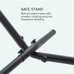 Sri Lanka Swing Hängematte Stahlrahmen 160 Kg Max. Gestreift -Gartenwelt Verkauf 10033371 yy 0004 logo Blumfeldt Sri Lanka Swing Haengematte gestreift