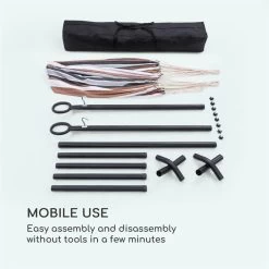 Sri Lanka Swing Hängematte Stahlrahmen 160 Kg Max. Gestreift -Gartenwelt Verkauf 10033371 yy 0007 logo Blumfeldt Sri Lanka Swing Haengematte gestreift