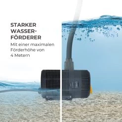 Nemesis T90 Teichpumpe 90W Leistung 4 M Förderhöhe 6200l/h Durchsatz 14 Nemesis T90 Teichpumpe 90W Leistung 4 M Förderhöhe 6200l/h Durchsatz -Gartenwelt Verkauf 10033389 de 0005 logo
