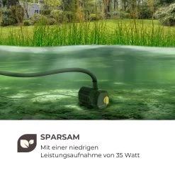 Nemesis T35 Teichpumpe 35W Leistung 2 M Förderhöhe 2300l/h Durchsatz -Gartenwelt Verkauf 10033390 de 0004 logo