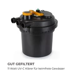 Aquaklar Teichdruckfilter-Set 11W UV-C Klärer 35W Pumpe 5 M Schlauch -Gartenwelt Verkauf 10033393 de 0003 logo