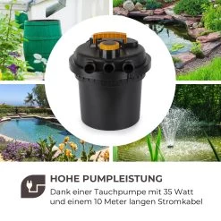 Aquaklar Teichdruckfilter-Set 11W UV-C Klärer 35W Pumpe 5 M Schlauch -Gartenwelt Verkauf 10033393 de 0004 logo