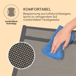 Almeria Klappstuhl 2er-Set 56,5 X 107 X 68 Cm ComfortMesh Aluminium 20 Almeria Klappstuhl 2er-Set 56,5 X 107 X 68 Cm ComfortMesh Aluminium -Gartenwelt Verkauf 10033400 de 0009 logo