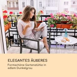 Torremolinos Gartenstühle 2 St. Aluminium ComfortMesh Dunkelgrau -Gartenwelt Verkauf 10033404 de 0005 logo