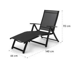 Pomporto Lounge Liegestuhl 70/30 PVC/PE Aluminium 7-Stufen Anthrazit 19 Pomporto Lounge Liegestuhl 70/30 PVC/PE Aluminium 7-Stufen Anthrazit -Gartenwelt Verkauf 10033409 yy 0009 logo Blumfeldt Pomporto Lounge Liegestuhl Anthrazit