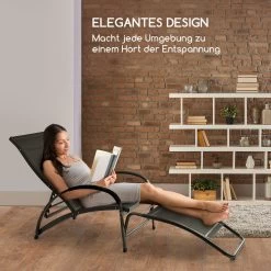 Beverly Wood Sonnenliege Schaukelstuhl Aluminium Schwarz -Gartenwelt Verkauf 10033453 de 0007 logo