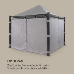 Pantheon Illumina Pavillon Mit Dach Polycarbonat Aluminium Schwarz -Gartenwelt Verkauf 10033458 de 0004 logo