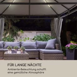 Pantheon Illumina Pavillon Mit Dach Polycarbonat Aluminium Schwarz -Gartenwelt Verkauf 10033458 de 0005 logo
