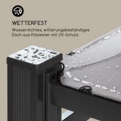 Pantheon Illumina Pavillon Mit Dach Polycarbonat Aluminium Schwarz -Gartenwelt Verkauf 10033458 de 0006 logo