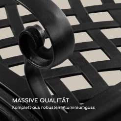 Pozzilli BL Gartenbank Aluminiumguss Witterungsbeständig Schwarz 12 Pozzilli BL Gartenbank Aluminiumguss Witterungsbeständig Schwarz -Gartenwelt Verkauf 10033486 de 0003 logo