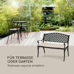 Pozzilli BL Gartenbank Aluminiumguss Witterungsbeständig Schwarz 15 Pozzilli BL Gartenbank Aluminiumguss Witterungsbeständig Schwarz -Gartenwelt Verkauf 10033486 de 0006 logo