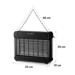 Mosquito Ex 5500 13W 150m² LEDs Auffangschale Kette Schwarz 21 Mosquito Ex 5500 13W 150m² LEDs Auffangschale Kette Schwarz -Gartenwelt Verkauf 10033561 yy 0010 logo Waldbeck Mosquito Ex 5500 Insektenvernichter 150m