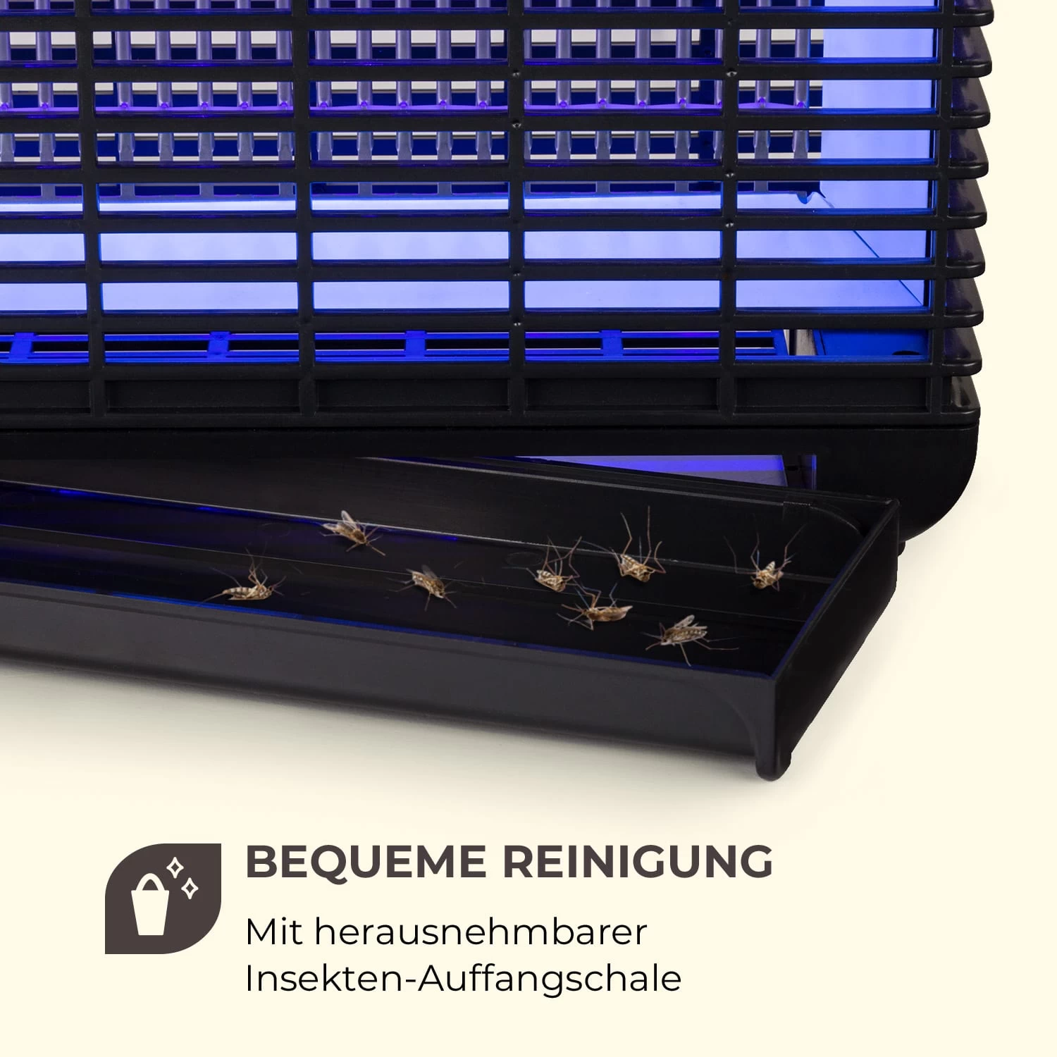 Mosquito Ex 9500 13W 300m² LEDs Auffangschale Kette Schwarz 11 Mosquito Ex 9500 13W 300m² LEDs Auffangschale Kette Schwarz – Bild 9