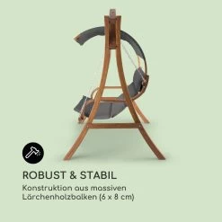 Maui Hollywoodschaukel 110 Cm 2-Sitzer Massivholz Polyester Dunkelgrau 13 Maui Hollywoodschaukel 110 Cm 2-Sitzer Massivholz Polyester Dunkelgrau -Gartenwelt Verkauf 10033573 de 0003 logo