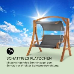 Maui Hollywoodschaukel 110 Cm 2-Sitzer Massivholz Polyester Dunkelgrau 17 Maui Hollywoodschaukel 110 Cm 2-Sitzer Massivholz Polyester Dunkelgrau -Gartenwelt Verkauf 10033573 de 0007 logo