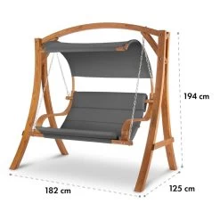 Maui Hollywoodschaukel 110 Cm 2-Sitzer Massivholz Polyester Dunkelgrau 19 Maui Hollywoodschaukel 110 Cm 2-Sitzer Massivholz Polyester Dunkelgrau -Gartenwelt Verkauf 10033573 yy 0009 logo Blumfeldt Maui Hollywoodschaukel Grau