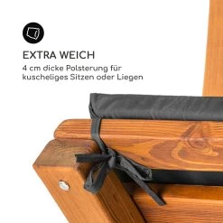 Aruba Hollywoodschaukel Sonnendach 130cm 2-Sitzer Massivholz Grau -Gartenwelt Verkauf 10033574 de 0005 logo
