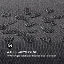 Aruba Hollywoodschaukel Sonnendach 130cm 2-Sitzer Massivholz Grau -Gartenwelt Verkauf 10033574 de 0008 logo