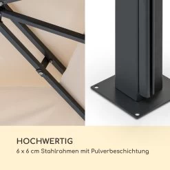 Grandezza Cortina Gartenpavillon 3x4m 4 Seitenteile Beige -Gartenwelt Verkauf 10033608 de 0004 logo