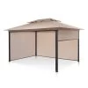 Grandezza Cortina Gartenpavillon 3x4m 4 Seitenteile Beige