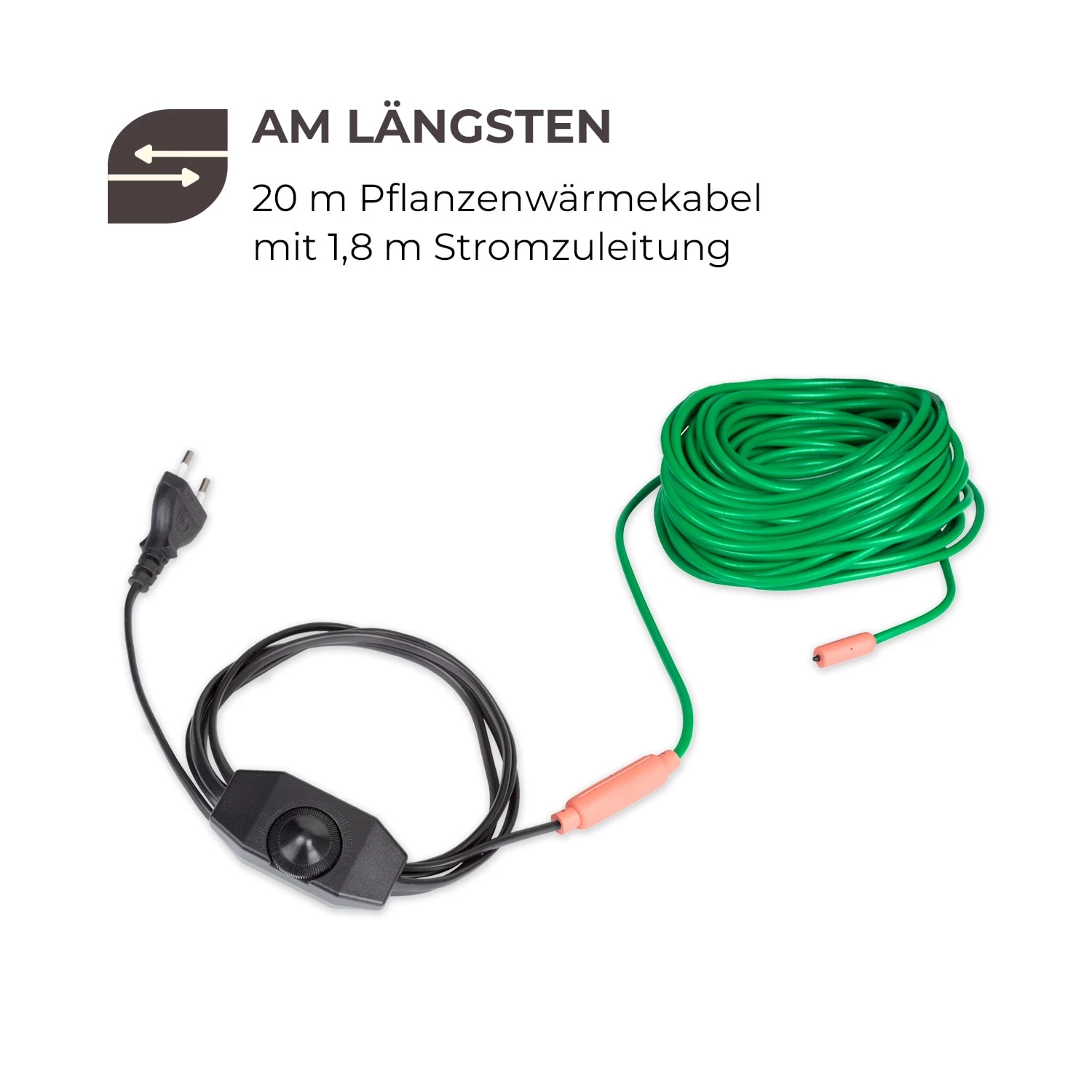 Greenwire Select 20 Pflanzenwärmekabel 20m Mit Thermostat IP68 9 Greenwire Select 20 Pflanzenwärmekabel 20m Mit Thermostat IP68 – Bild 7