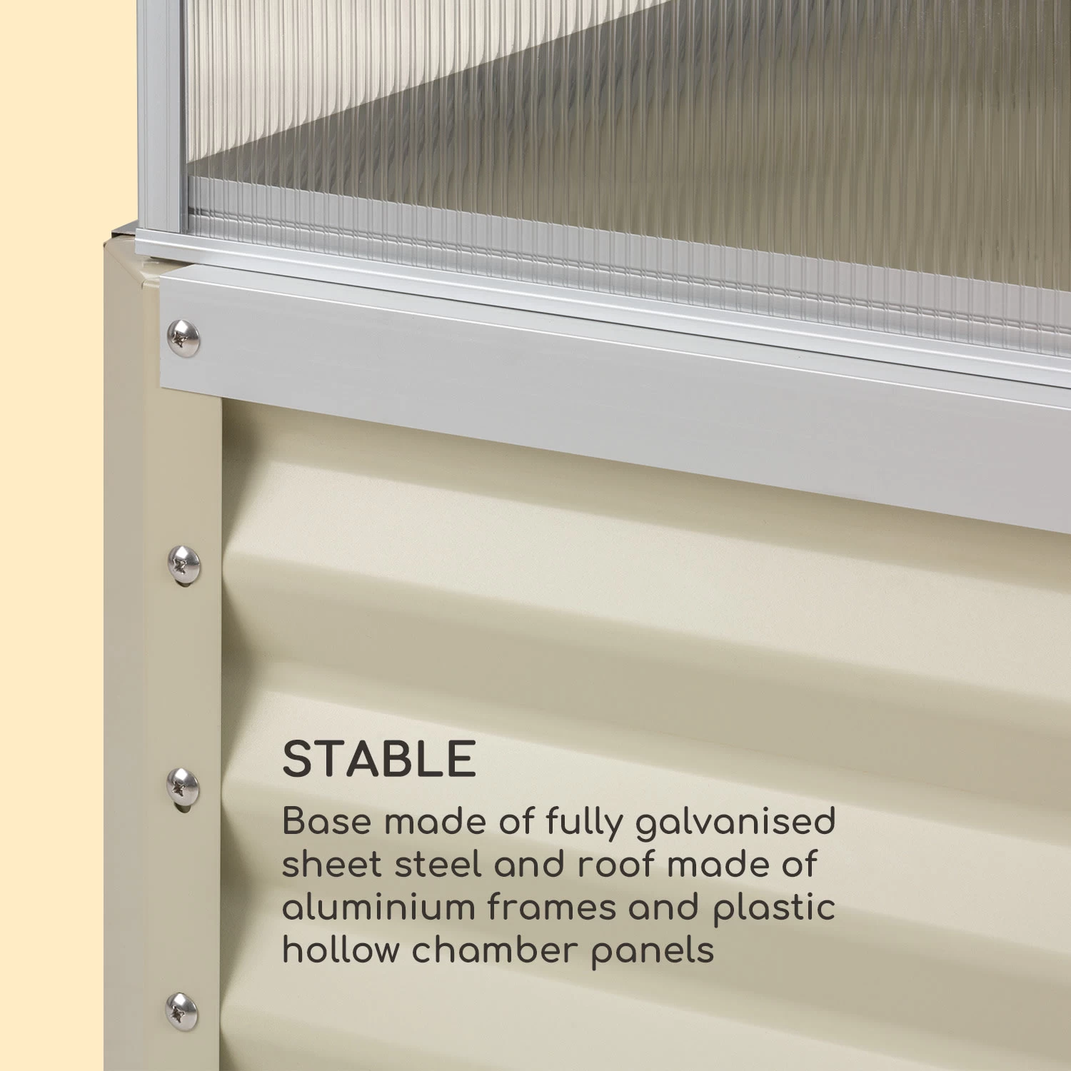 High Grow Advanced Hochbeet Mit Dach 120x95x100cm 540l Stahl Verzinkt 6 High Grow Advanced Hochbeet Mit Dach 120x95x100cm 540l Stahl Verzinkt – Bild 4