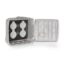 Power Rock Twilight 5 4-fach-Gartensteckdose IP44 Dämmerlichtsensor 5m