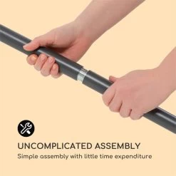 Flex-Shade L Sonnenschirm 130 X 180 Cm Polyester UV 50 Dunkelgrau -Gartenwelt Verkauf 10034726 yy 0008 logo Blumfeldt Flex Shade L Sonnenschirm 130x180 grau