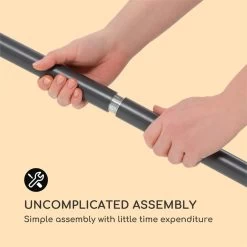 Flex-Shade XL Sonnenschirm 150 X 210 Cm Polyester UV 50 Dunkelgrau -Gartenwelt Verkauf 10034728 yy 0008 logo Blumfeldt Flex Shade XL Sonnenschirm 150x210 grau