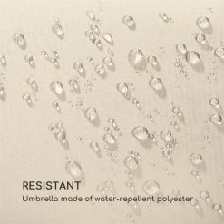 Twin Peaks Sonnenschirm Sonnenschutz 456 X 245 X 268 Cm Polyester -Gartenwelt Verkauf 10034740 yy 0006 logo Blumfeldt Twin Peaks Sonnenschirm creme