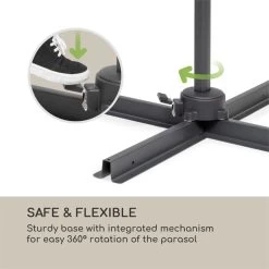 Belo Horizonte Sonnenschirm Sonnenschutz Ø 292cm Polyester Wasserabweisend Inkl. Standbasis Creme 13 Belo Horizonte Sonnenschirm Sonnenschutz Ø 292cm Polyester Wasserabweisend Inkl. Standbasis Creme -Gartenwelt Verkauf 10034743 yy 0004 logo blumfeldt Belo Horizonte Sonnenschirm creme