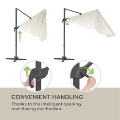 Belo Horizonte Sonnenschirm Sonnenschutz Ø 292cm Polyester Wasserabweisend Inkl. Standbasis Creme 18 Belo Horizonte Sonnenschirm Sonnenschutz Ø 292cm Polyester Wasserabweisend Inkl. Standbasis Creme -Gartenwelt Verkauf 10034743 yy 0009 logo blumfeldt Belo Horizonte Sonnenschirm creme