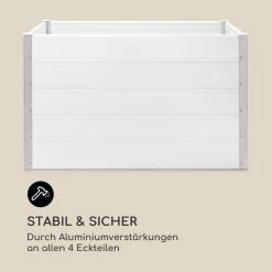 Nova Grow Gartenbeet 150 X 91 X 100 Cm WPC Holzoptik Weiß 18 Nova Grow Gartenbeet 150 X 91 X 100 Cm WPC Holzoptik Weiß -Gartenwelt Verkauf 10034747 de 0008 logo