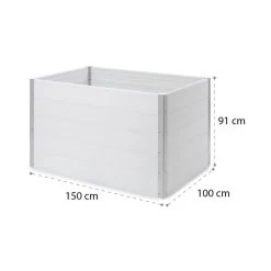 Nova Grow Gartenbeet 150 X 91 X 100 Cm WPC Holzoptik Weiß 19 Nova Grow Gartenbeet 150 X 91 X 100 Cm WPC Holzoptik Weiß -Gartenwelt Verkauf 10034747 yy 0009 logo Blumfeldt Nova Grow Gartenbeet 150x91x100cm reedit