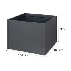 Highgrow Deluxe Hochbeet 100 X 76 X 100 Cm Verzinkter Stahl -Gartenwelt Verkauf 10034751 yy 0007 logo blumfeldt Highgrow Deluxe Hochbeet 100x100