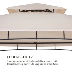 Steakhouse Wings Pavillon 244x260x152cm 160 G/m² PE Flammhemmend Stahl -Gartenwelt Verkauf 10034766 de 0004 logo