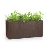 Solid Grow Rust Pflanzgefäß 80 X 38 X 38 Cm Fibreclay Rostfarben -Gartenwelt Verkauf 10034788 yy 0001 titel Blumfeldt Solid Grow Rust Pflanzgefaess 80x38x38cm