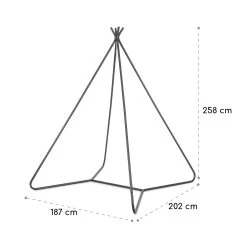 Ischia Rahmen 187 X 258 X 202 Cm (BxHxT) Stahl Grau -Gartenwelt Verkauf 10034958 yy 0007 logo blumfeldt Ischia Rahmen grau