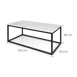 Volos T100 Couchtisch 100x40x50cm (BxHxT) Marmor Indoor & Outdoor -Gartenwelt Verkauf 10034967 yy 0008 logo White marble coffee table 100x50x40cm