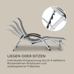 Sunnyvale Liegestuhl Mit Fußteil Aluminium 4-Stufen -Gartenwelt Verkauf 10035337 de 0004 logo