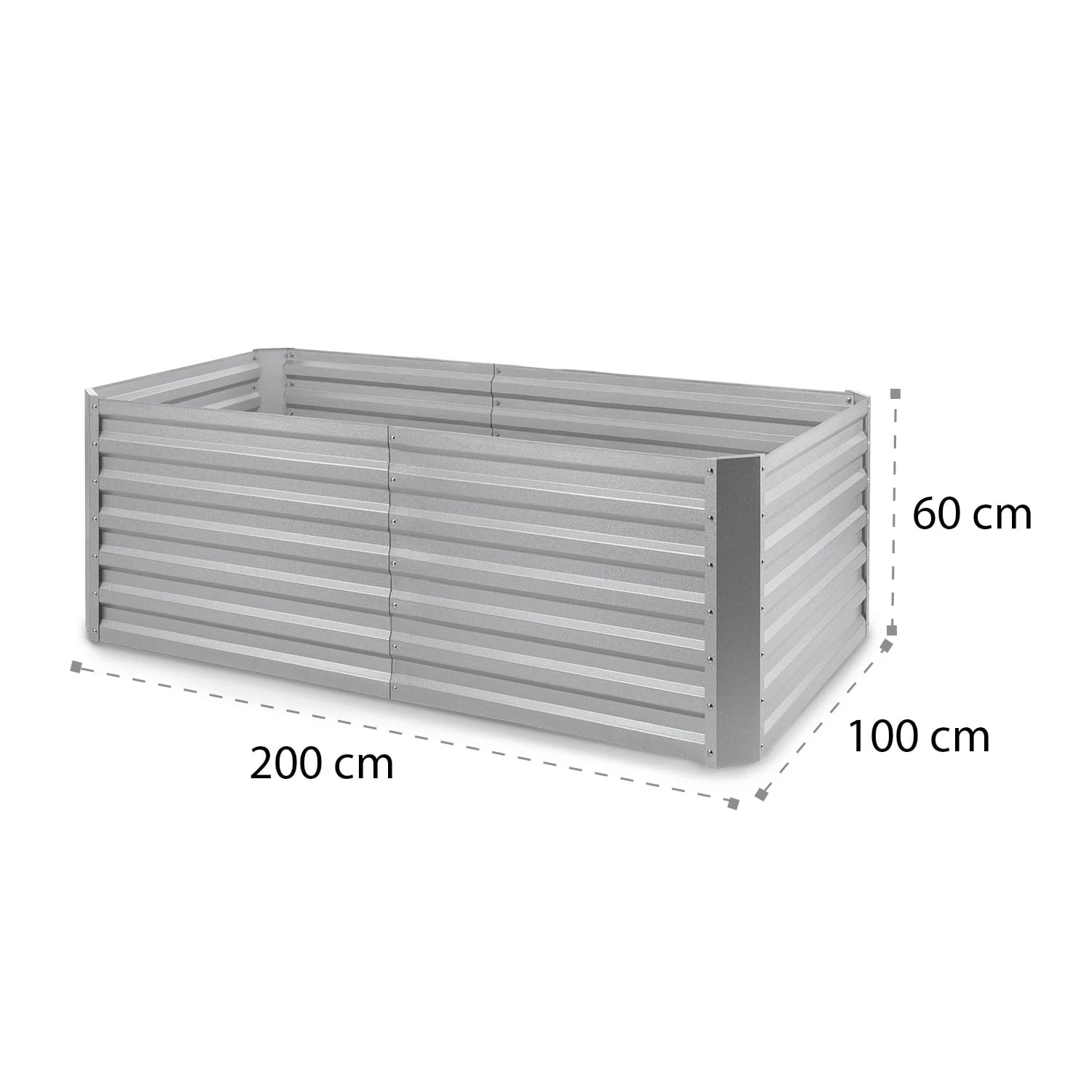 High Grow Straight Hochbeet 200x60x100cm 1200l Stahl 10 High Grow Straight Hochbeet 200x60x100cm 1200l Stahl – Bild 8