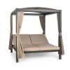 Eremitage Double XL Sunbed 2 Pers Stahl-Rahmen Sonnendach Vorhänge -Gartenwelt Verkauf 10035429 yy 0001 titel