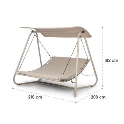Garden Grove Gartenliege Swing Bed Stahlrahmen Sonnendach Polyester 19 Garden Grove Gartenliege Swing Bed Stahlrahmen Sonnendach Polyester -Gartenwelt Verkauf 10035432 yy 0009 logo Blumfeld Garden Grove Gartenliege beige