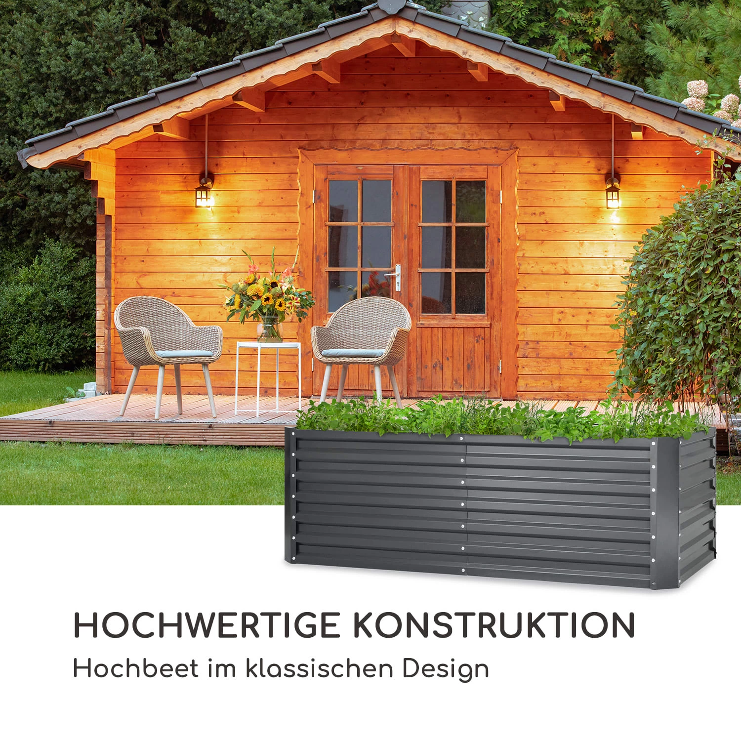 High Grow Straight Hochbeet 180 X 60 X 90 Cm 970 L Stahl Verzinkt 4 High Grow Straight Hochbeet 180 X 60 X 90 Cm 970 L Stahl Verzinkt – Bild 2