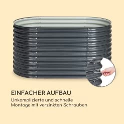 High Grow Hochbeet 160 X 80 X 80 Cm Stahl-Wellblech Einfacher Aufbau -Gartenwelt Verkauf 10035814 de 0005 logo