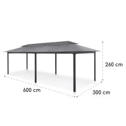 Grandezza Cortina Gartenpavillon 3x6m 4 Seitenteile -Gartenwelt Verkauf 10035867 yy 0007 logo