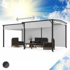 Pantheon Solid Sky Expand Pavillon Seitenwände 3x3-5,6 M Aluminium