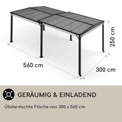 Pantheon Solid Sky Expand Pavillon Seitenwände 3x3-5,6 M Aluminium -Gartenwelt Verkauf 10035870 de 0004 usp
